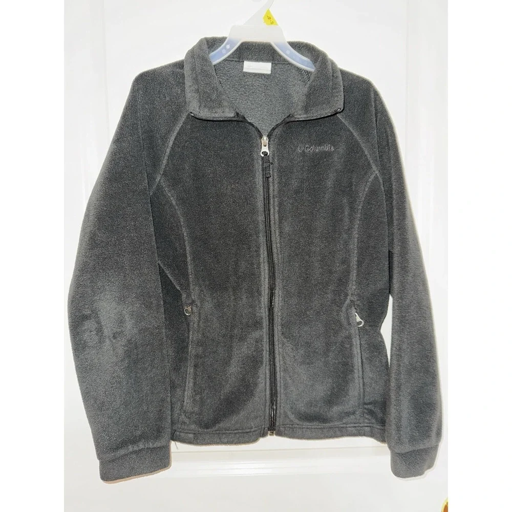 Columbia Kids Black Fleece Jacket Size L (14/16)